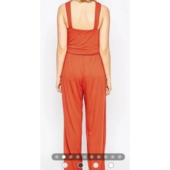 NWT ASOS Maternity Burnt Orange Wide Legged Jumpsuit - Picture 2 of 8